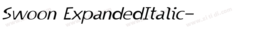 Swoon ExpandedItalic字体转换 Swoon ExpandedItalic字体转换